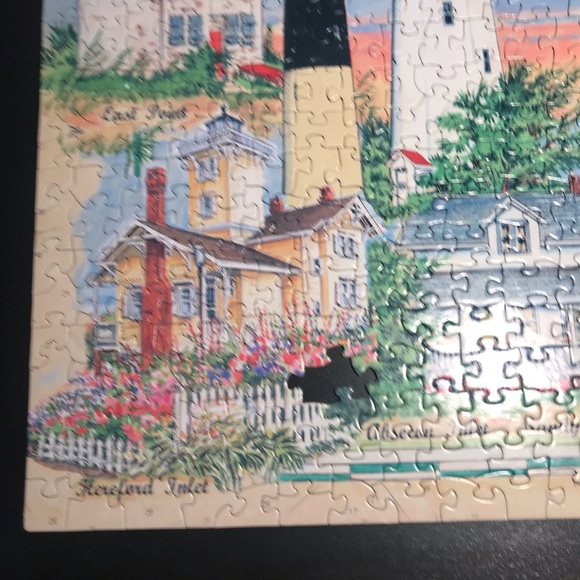 Heritage Jigsaw Puzzle 550 pc. Lighthouses of New Jersey 24" x 18" COMPLETE READ - Picture 3 of 16